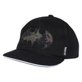 Black - Back - Batman Boys Camo Logo Baseball Cap