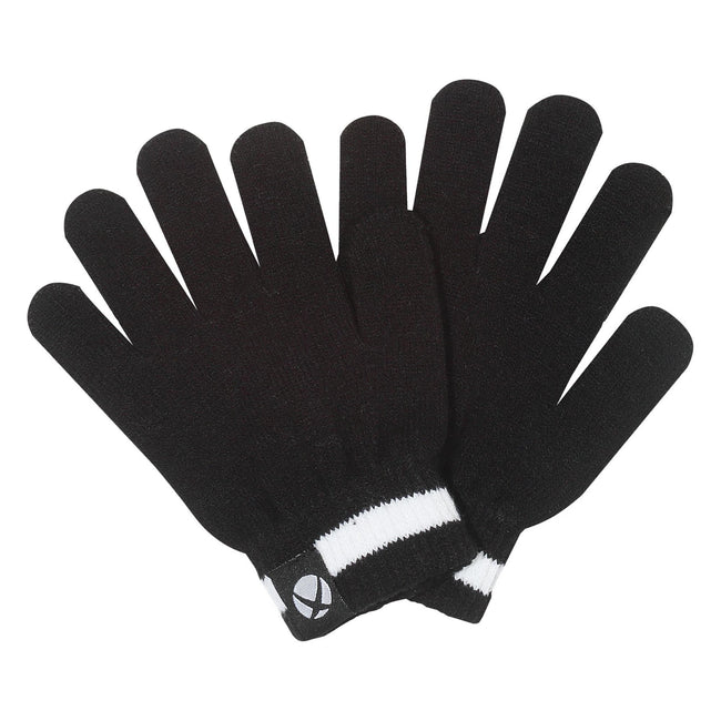 Black-White - Front - Xbox Boys Logo Gloves