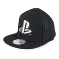 Black-Silver - Front - Playstation Girls Metallic Logo Snapback Cap