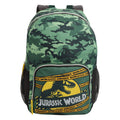 Forest Green-Yellow - Front - Jurassic World Boys Camo Logo Knapsack
