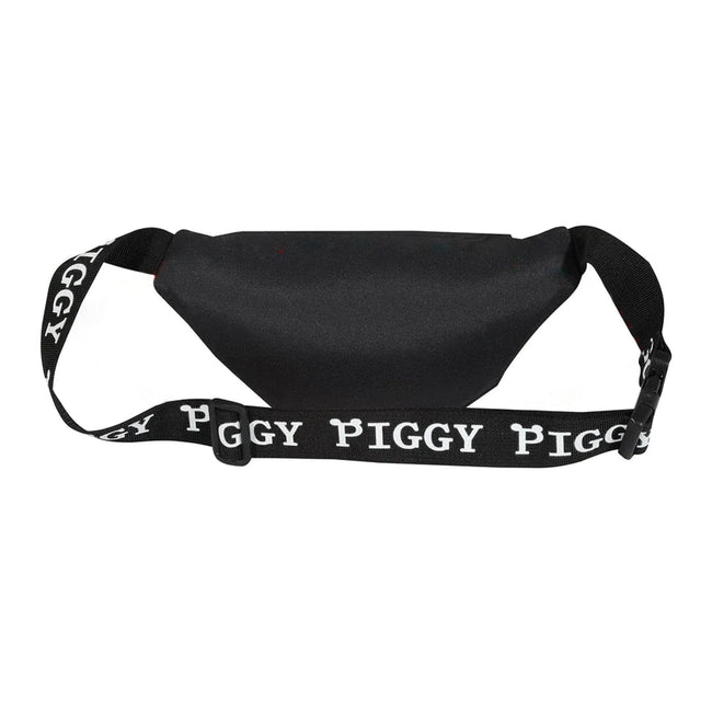 Black-White - Back - Piggy Boys Characters Bum Bag