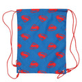 Red-Blue - Front - Superman Girls Logo Drawstring Bag
