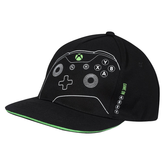Black-White-Green - Front - Xbox Boys Controller Baseball Cap
