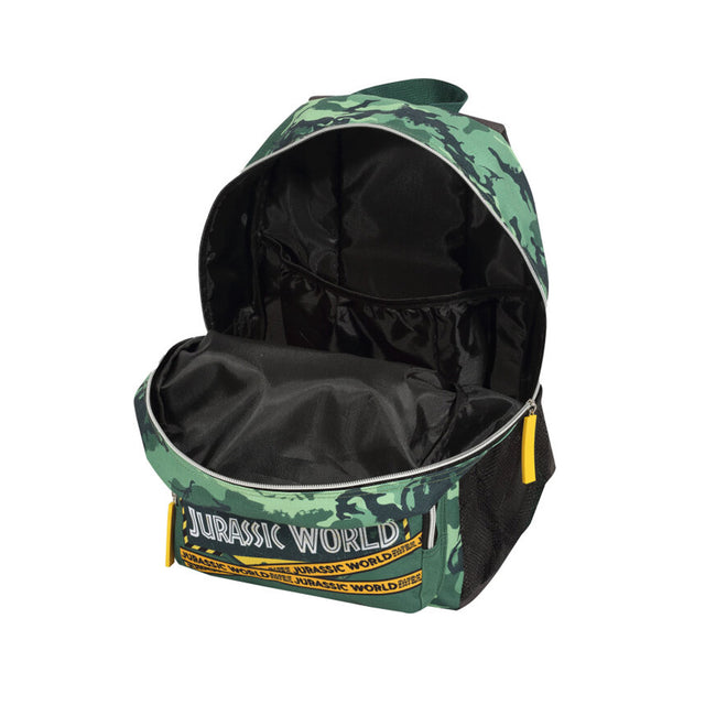 Forest Green - Side - Jurassic World Girls Camouflage Knapsack