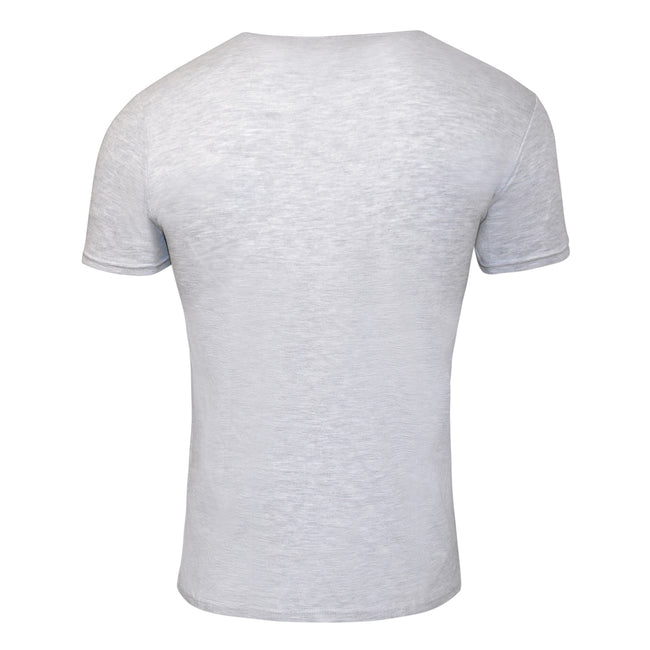 Heather Gray - Back - DC Comics Mens Evolution Batman Distressed T-Shirt
