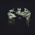 Black-Light Green - Side - DC Comics Boys Camo Logo Batman Pullover Hoodie