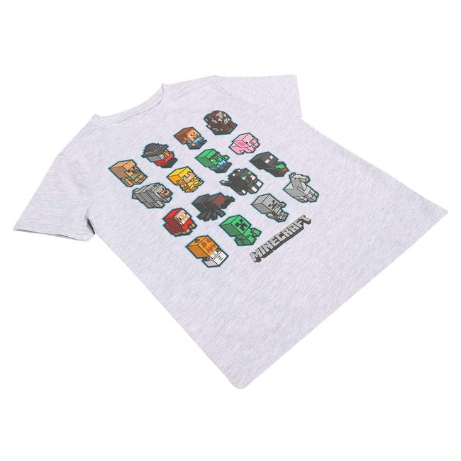 Heather Gray - Lifestyle - Minecraft Girls Mini Mobs T-Shirt
