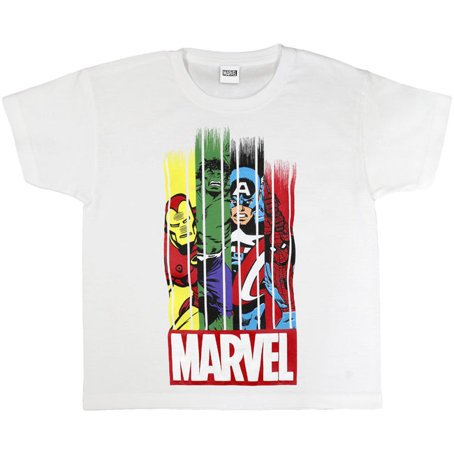 White - Side - Marvel Girls Team T-Shirt