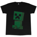 Black - Lifestyle - Minecraft Girls Creeper Lines T-Shirt
