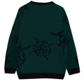 Forest Green-Brown - Back - Minecraft Boys Creeper Pumpkin Knitted Sweater