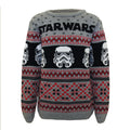 Multicolored - Front - Star Wars Boys Stormtrooper Knitted Christmas Sweater