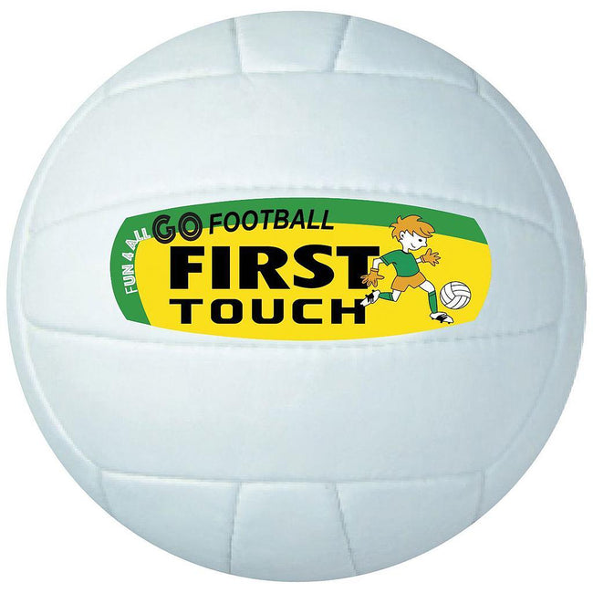 White - Front - LS Sportif First Touch Gaelic Football