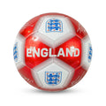 Red-White-Navy - Front - England FA Signature Metallic Soccer Ball