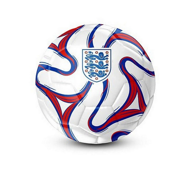 White-Red-Blue - Front - England FA Crest Soccer Ball