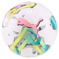 White-Yellow-Green - Front - Puma TeamFINAL6 MS Training Soccer Ball