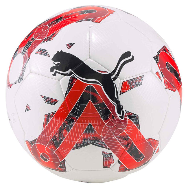 White-Red - Front - Puma TeamFINAL6 MS Training Soccer Ball