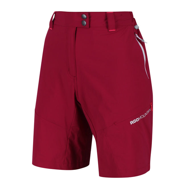 Dark Cerise - Front - Regatta Womens-Ladies Mountain Shorts