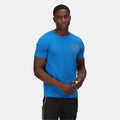 Imperial Blue - Side - Regatta Mens Breezed Square T-Shirt