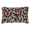 Plum - Front - Riva Paoletti Petals Cushion Cover
