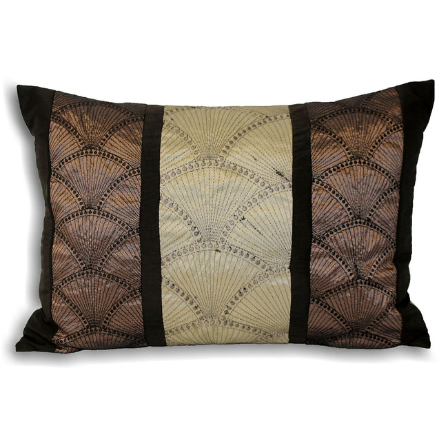 Silver - Front - Riva Home Oyster Cushion Cover