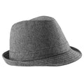 Grey - Front - Beechfield Unisex Urban Trilby Hat (50% Wool)