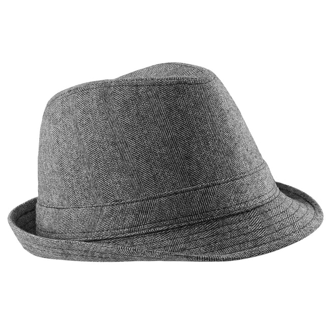 Grey - Front - Beechfield Unisex Urban Trilby Hat (50% Wool)