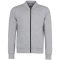 Heather Grey-Jet Black - Front - AWDis Mens Undergrad Full Zip Jacket