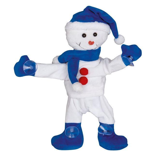 Snowman - Front - Christmas Shop Dancing Window Cling
