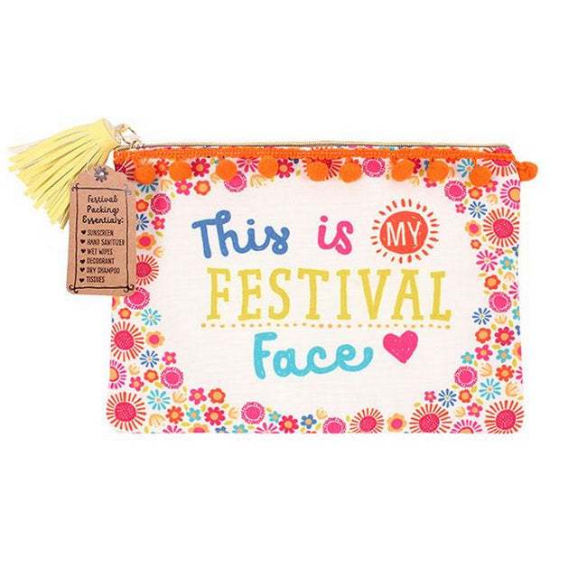 Multicolored - Front - Something Different Festival Face Make Up Pouch