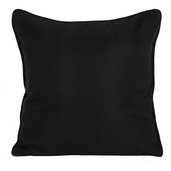 Black-White - Back - Something Different Pentagram Pattern Square Cushion