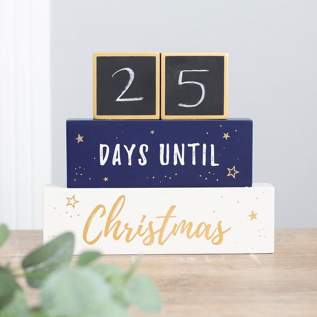 White-Blue-Gold - Back - Something Different Christmas Stacking Blocks