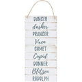 White-Blue - Front - Something Different Winter Magic Reindeer Christmas Plaque