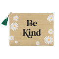 Cream - Front - Something Different Womens-Ladies Be Kind Daisy Cosmetic Case