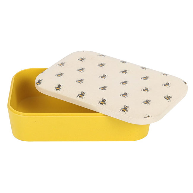 Cream-Yellow - Pack Shot - Something Different Bamboo Bee Lunch Box