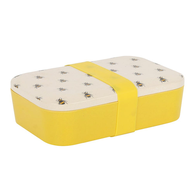 Cream-Yellow - Front - Something Different Bamboo Bee Lunch Box