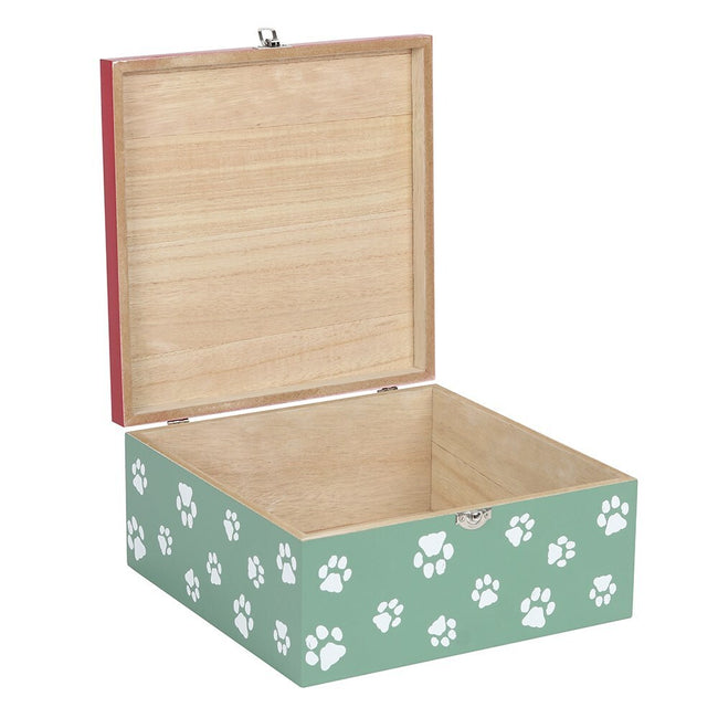 Red-Green-White - Side - Something Different Santa Paws Christmas Gift Box