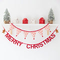Red-Brown - Back - Something Different Merry Christmas Gingerbread Man Bunting