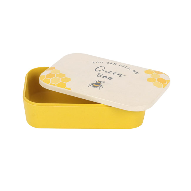 Yellow-Cream - Lifestyle - Something Different Bamboo Queen Bee Lunch Box