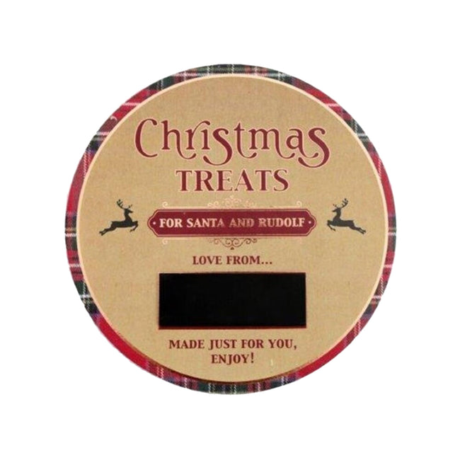 Red-Cream-Black - Front - Something Different Tartan Christmas Plate