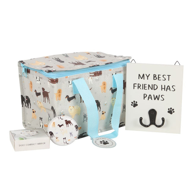 Gray-Black - Back - Something Different Pawsome Day Recycled Plastic Gift Set