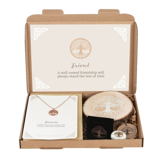 Brown-White - Back - Something Different Tree Of Life Friends Gift Set