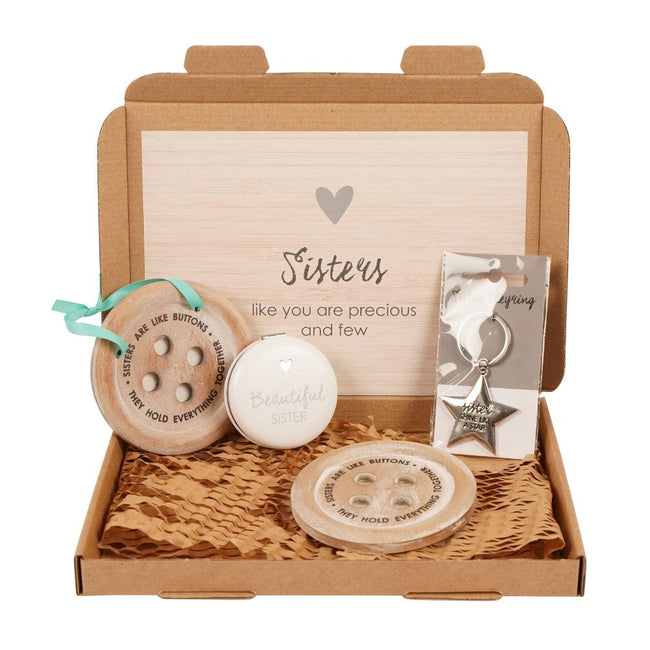 Brown-Pink - Front - Something Different Sister Gift Set