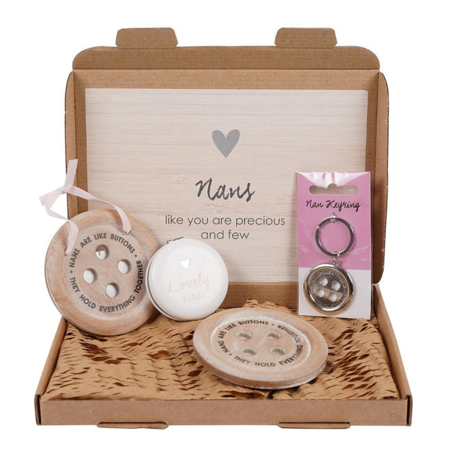 Brown-White - Front - Something Different Nans Gift Set