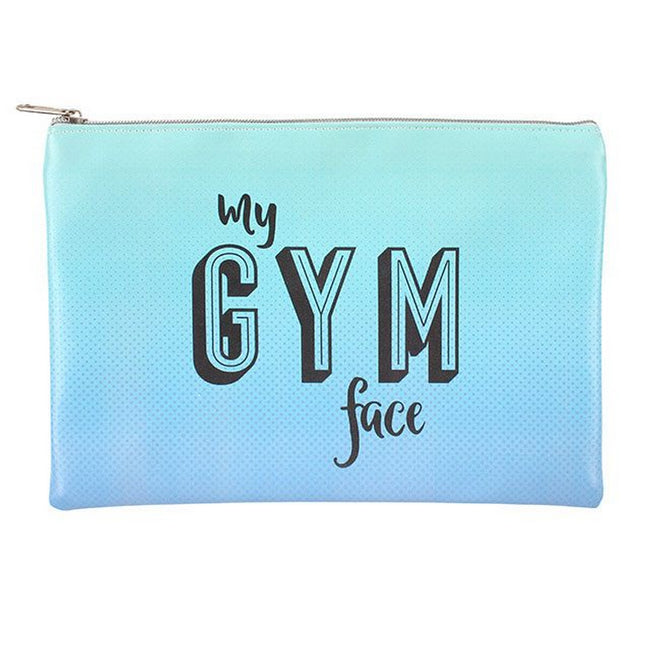 Blue - Front - Something Different My Gym Face Pouch