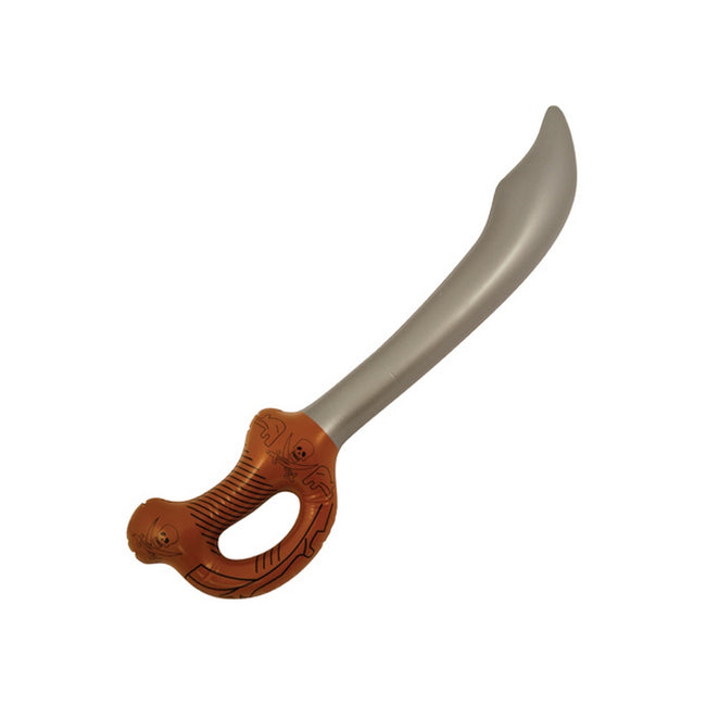 Brown-Silver - Front - Henbrandt Inflatable Pirate Sword