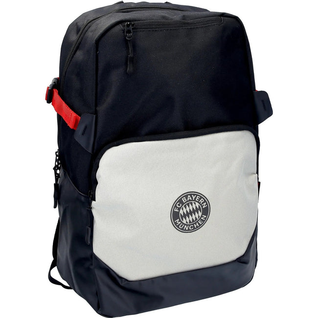 Black-White - Front - FC Bayern Munich Crest Knapsack