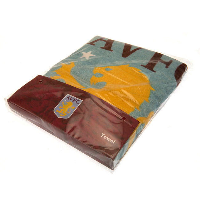Maroon-Blue - Side - Aston Villa FC Pulse Beach Towel