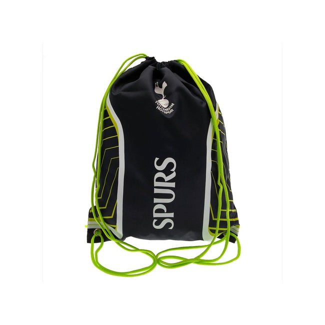 Navy Blue-White-Green - Front - Tottenham Hotspur FC Flash Drawstring Bag