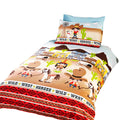 Multicolored - Front - Wild West Childrens-Boys Twin Duvet Bedding Set