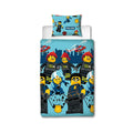 Light Blue-Black-Golden Yellow - Front - Lego Don´t Panic City Duvet Set